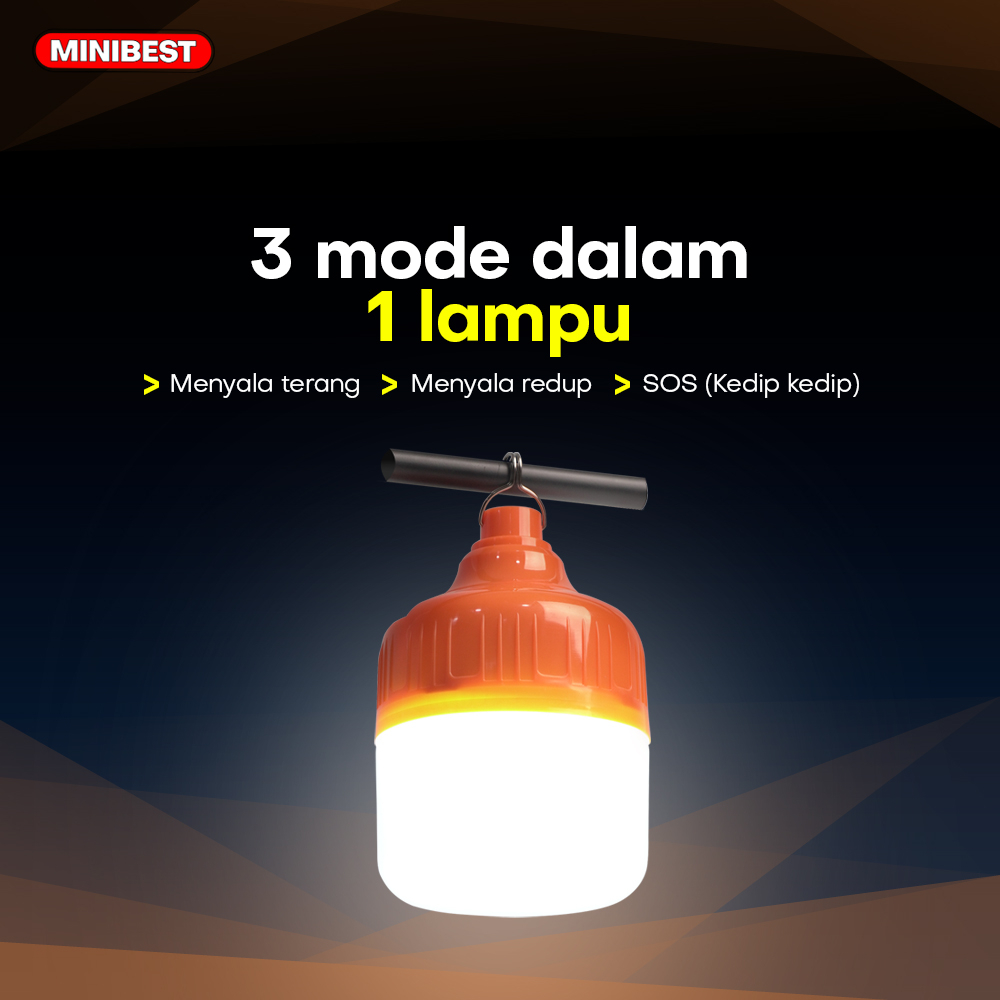 COD Lampu Emergency Darurat Bulb LED Indoor Outdoor Rechargeable - Lampu Darurat LED Bulb