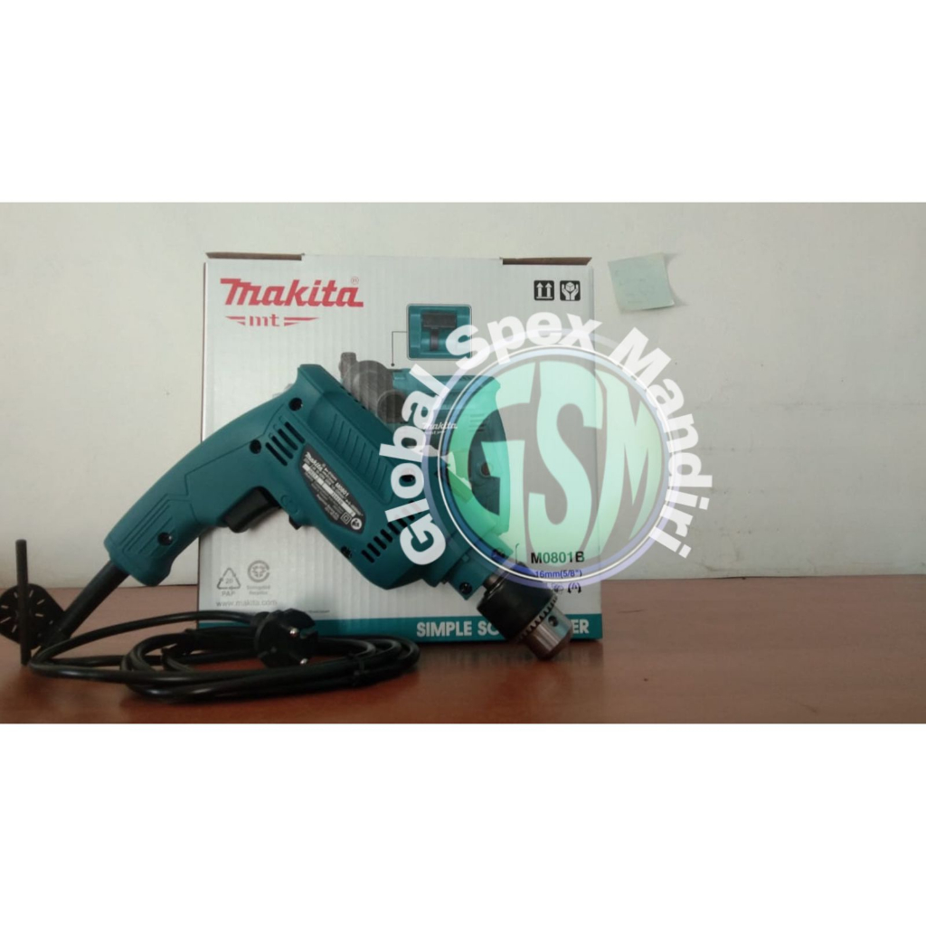 MAKITA M0801B MESIN BOR LISTRIK 13mm / MESIN BOR LISTRIK TANGAN IMPACT