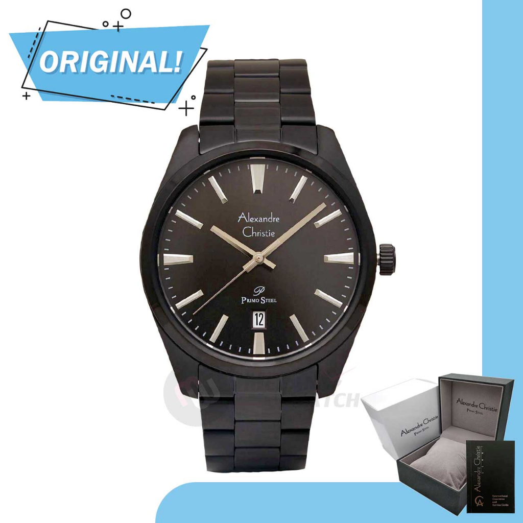 Jam Tangan Pria Analog Alexandre Christie 1035MD AC1035 AC 1035 MD 1035 MDBIPBA Original Garansi Res