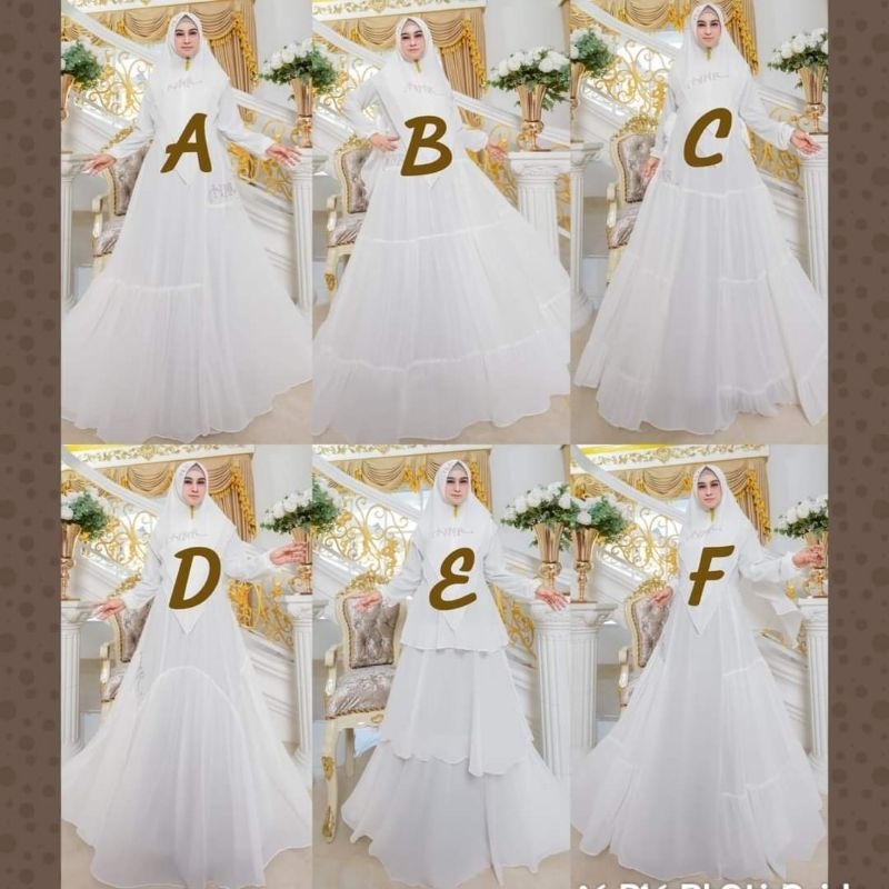 DHEA BOUTIQUE/MEDINAH WHITE BLACK/SYARI HITAM SYARI PUTIH/SYARI PUTIH/SYARI HAJI UMROH/SYARI PUTIH O
