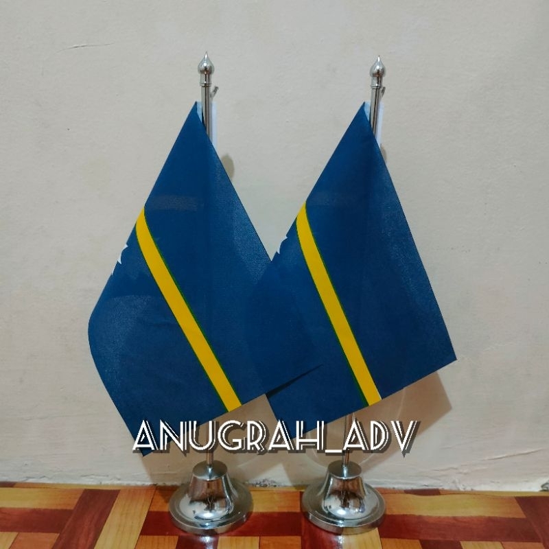 

tiang stainless bendera meja NAURU