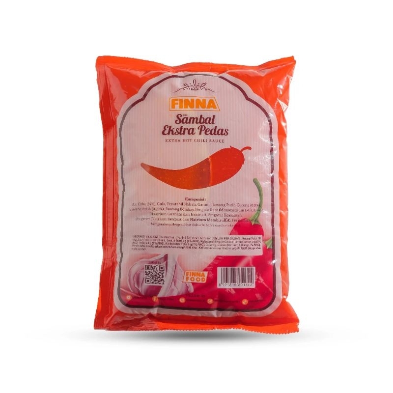 

FINNA Sambal extra pedas kemasan bag 1kg