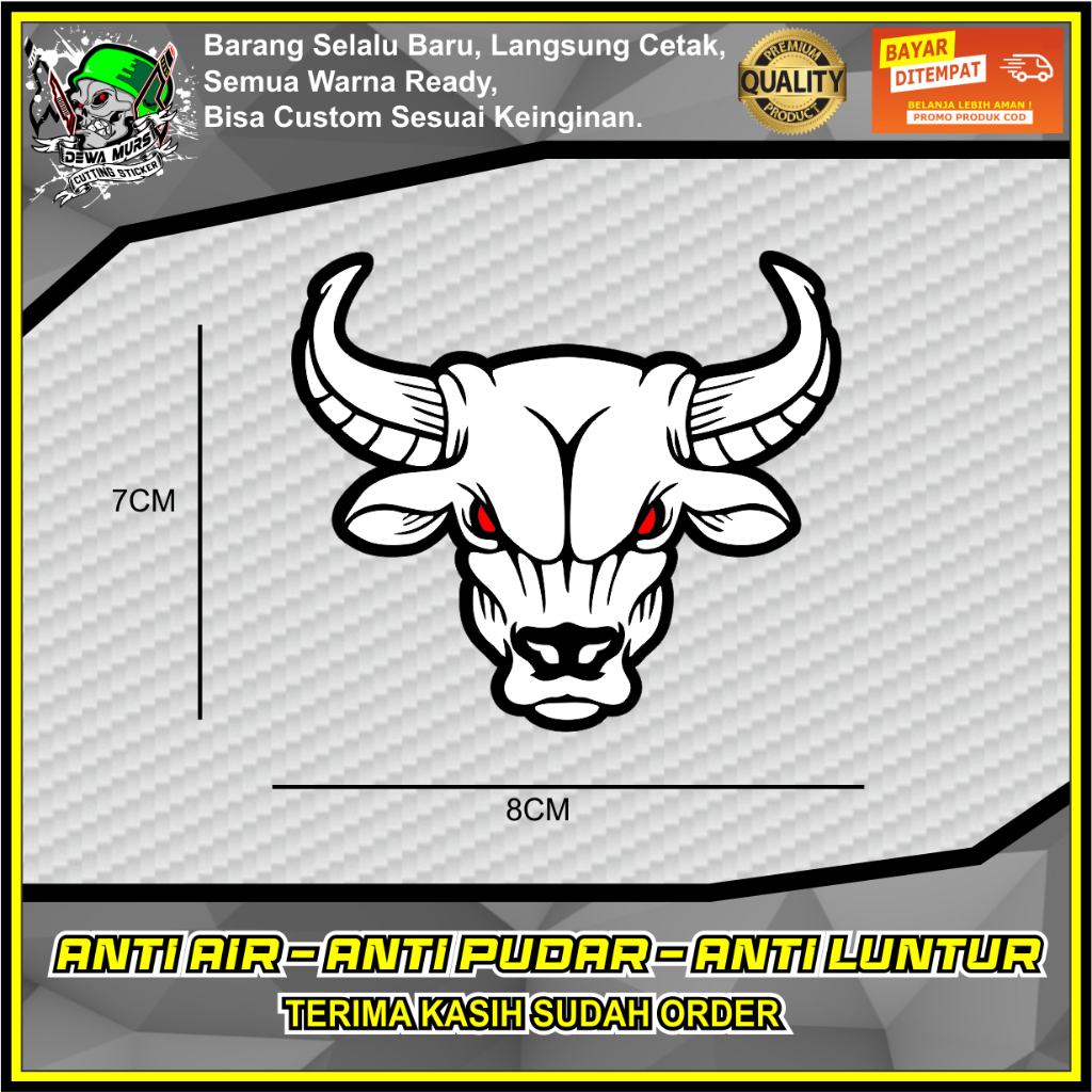 Cuting Sticker TUMPUK KEPALA BANTENG 3