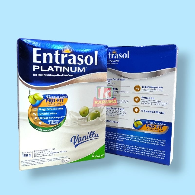 

Entrasol Platinum Vanila 150gr | Susu Diabet Entrasol