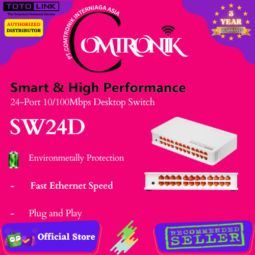 TOTOLINK SW24D 24 Port 10/100Mbps Desktop Switch