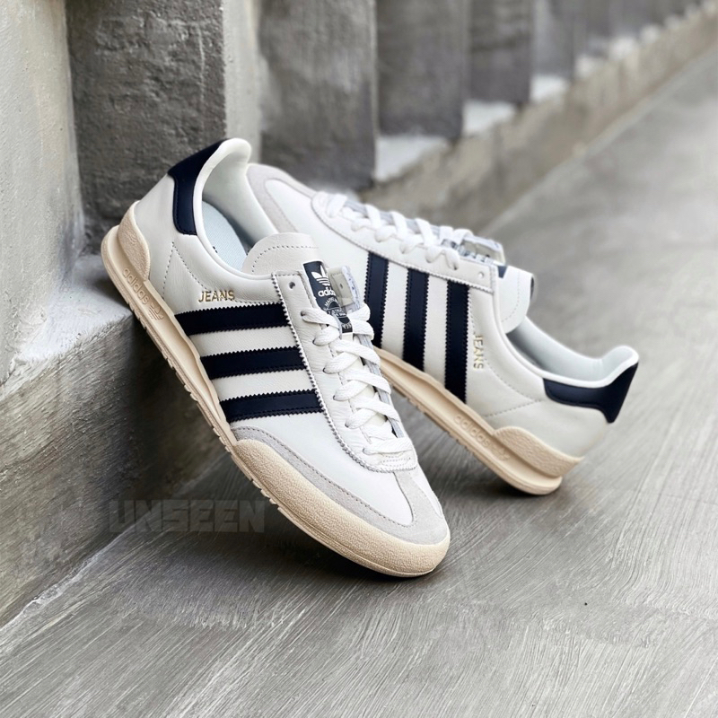 Adidas Originals Jeans Leather - Cloud White