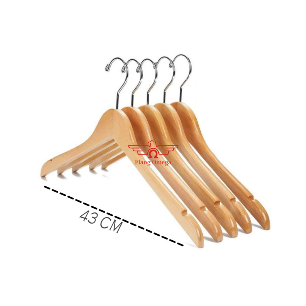 Hanger Kayu / gantungan baju jas kemeja jaket / hanger kwalitas import