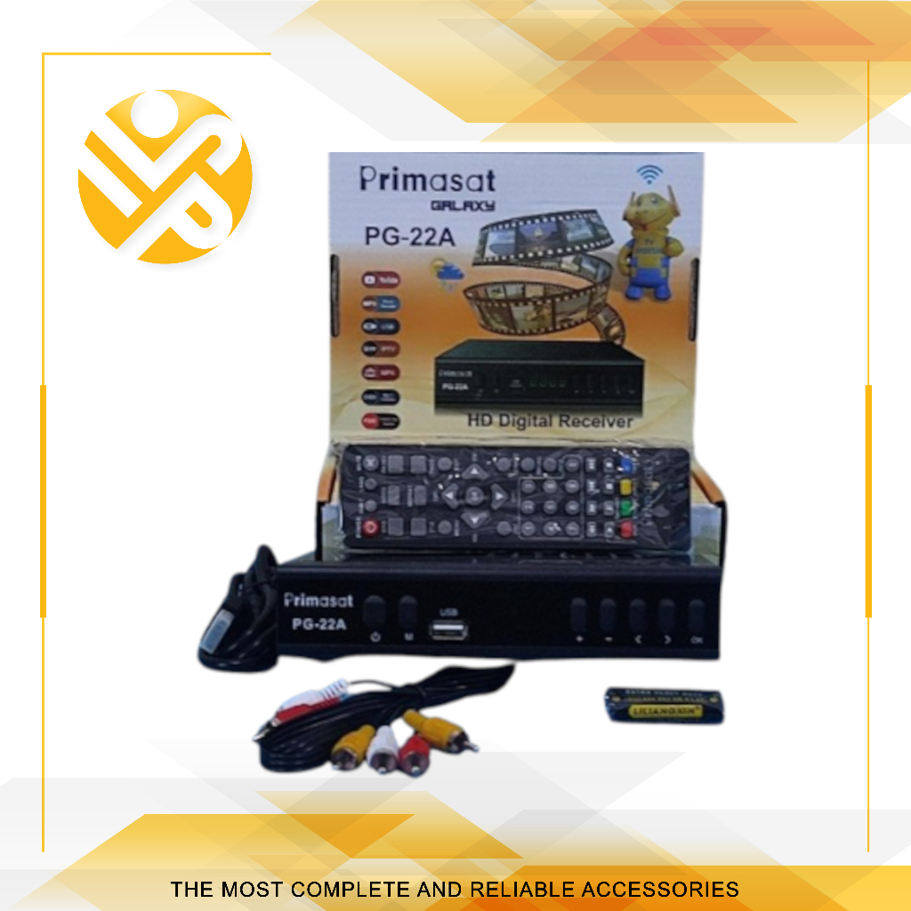 Set Top Box HD Digital Receiver TV PG-22A Primasat Galaxy