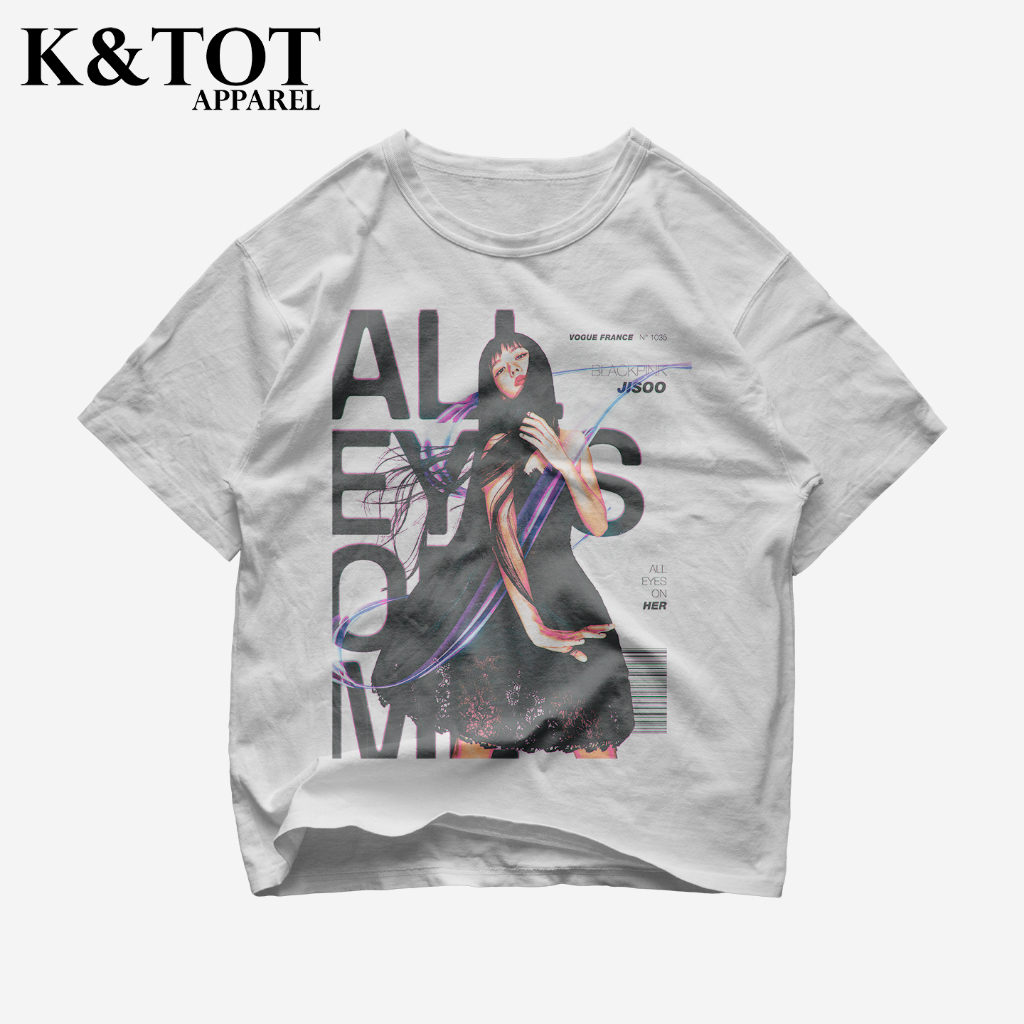 KNTOT - KAOS BAJU BLACKPINK JISOO KPOP KOREAN KOREA GIRLBAND TEE AESTHETIC Y2K | TSHIRT OVERSIZE VIN