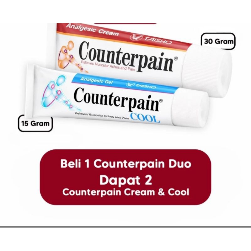 Counterpain cream 30gr & Counterpain cool 15gr
