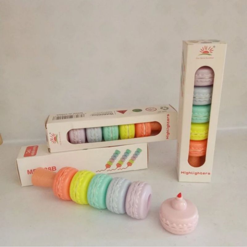 

highlighters pastel / macaron highlighter 6 warna / stabillo