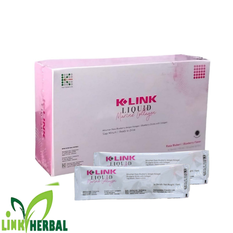 Marine Collagen K Liquid | Supleme Kesehatan Minuman Ekstrak Blueberry Plus Kolagen | Marine Collage
