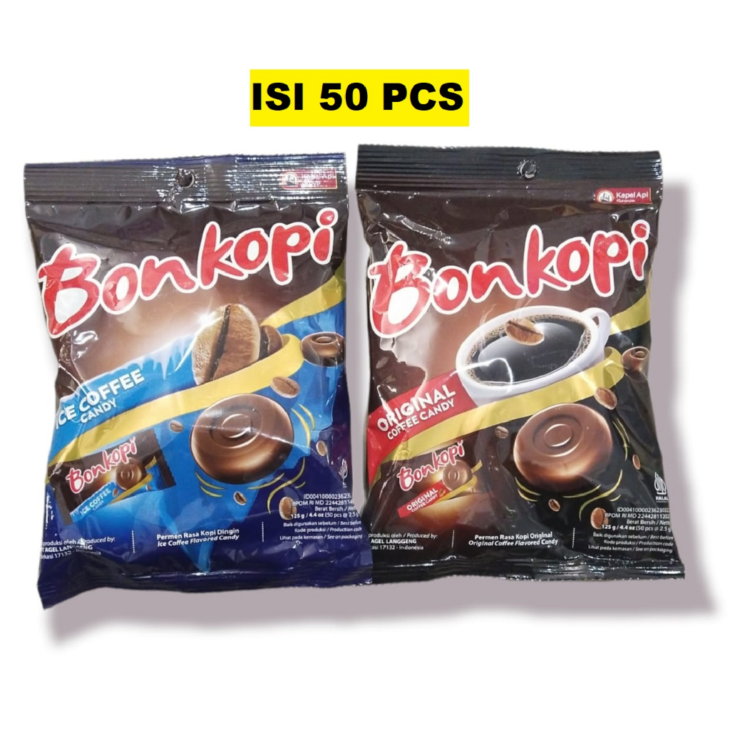 

Kapal Api Coffee Candy BON KOPI / Permen Kopi pack 125gr (isi 50pcs)