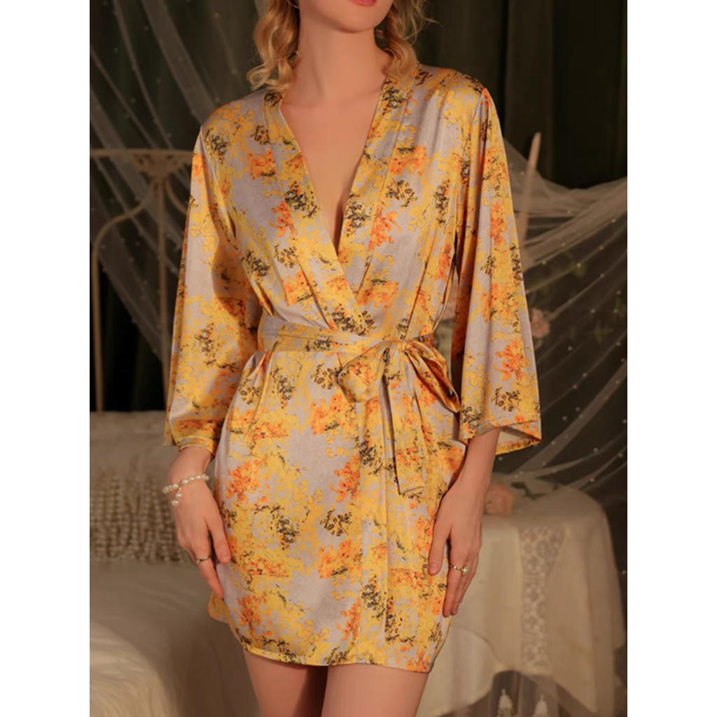 Wanita Sexy kimono Lingerie Japanese Anime Sexy Baju Tidur Cosplay Costume A5800