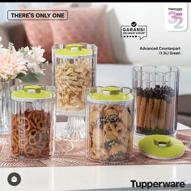 Advanced counterpart tupperware / cristal canister tupperware / toples kristal / toples bening tuppe