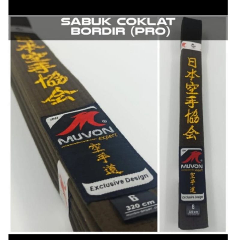 Sabuk karate coklat Muvon sabuk karate Coklat Muvon sabuk coklat - exlusive