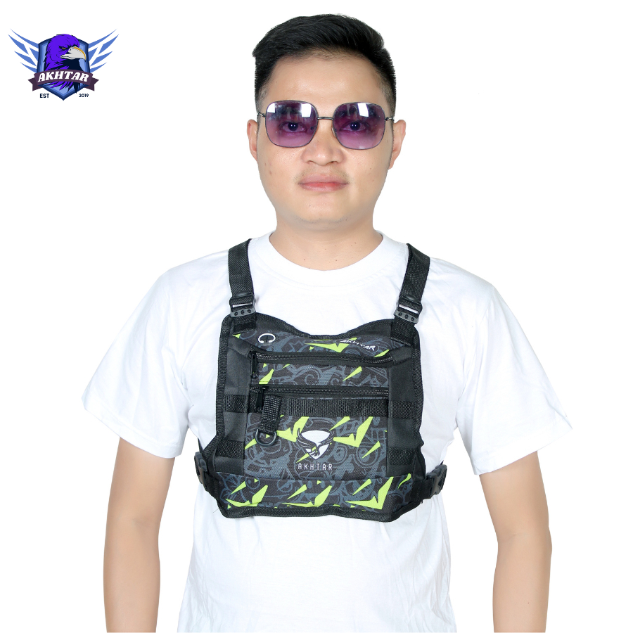 Akhtar tas dada chestbag printing pria tas dada tactical pria terbaru