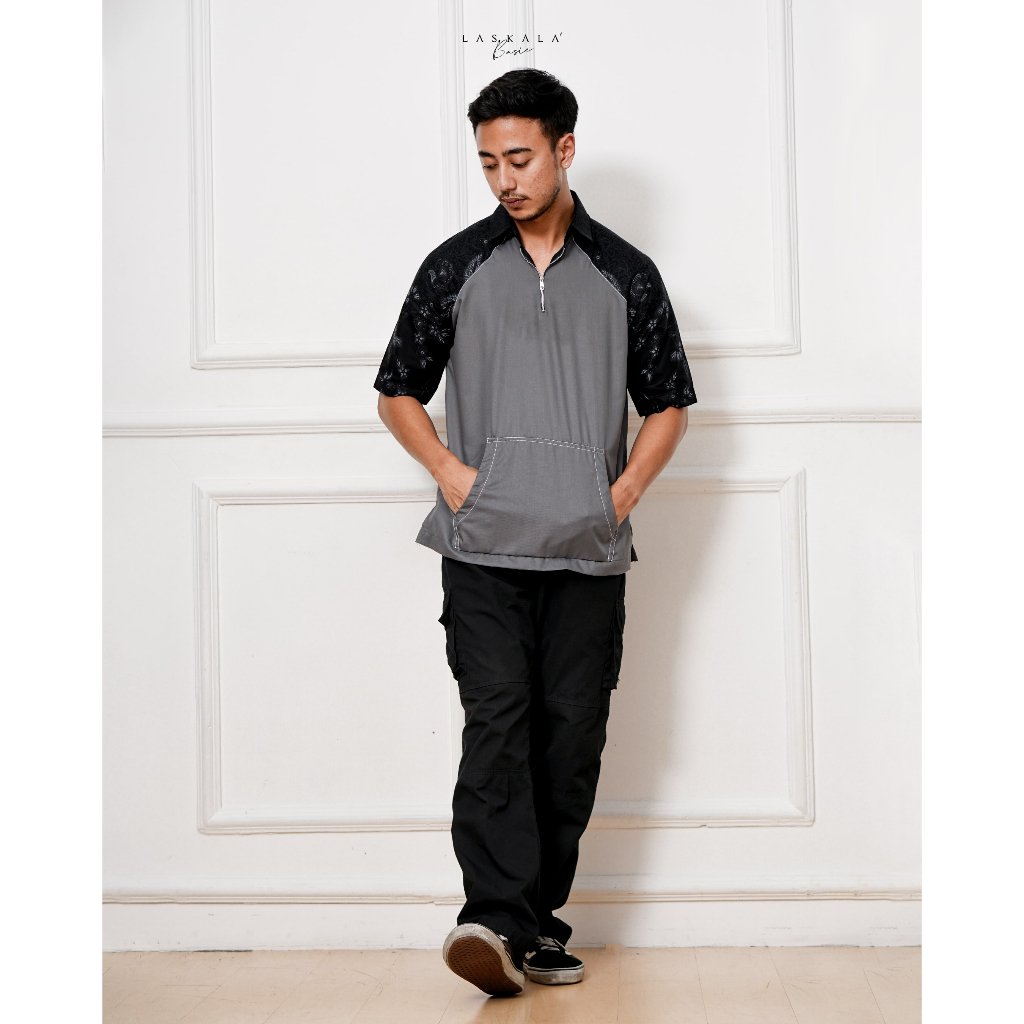 Laskala Basic Men Kora Jumper Shirt Grey