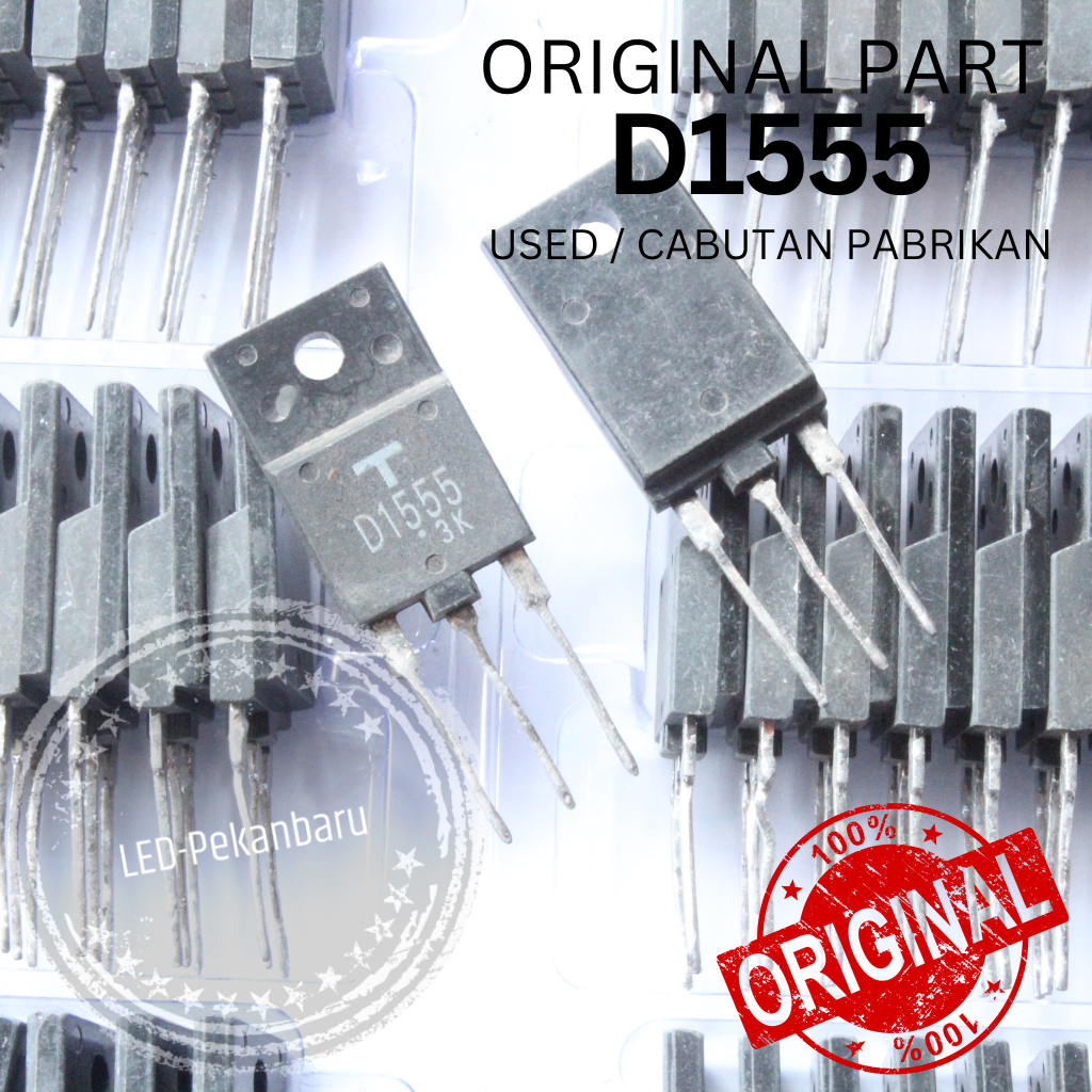 TRANSISTOR HORIZONTAL D1555 D 1555 TR POWER TV DUMPER CABUTAN ORIGINAL