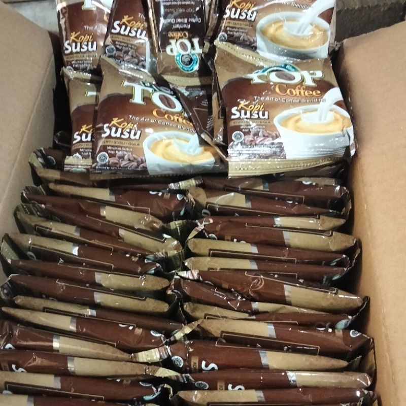 

TOP kopi susu renteng isi 12 sachet