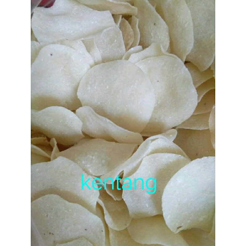 

krupuk kentang mentah 250 g krecek krupuk