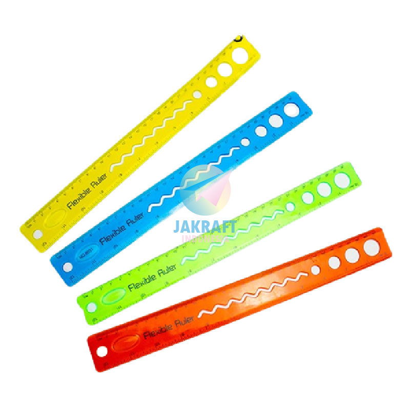 

(1 Pcs) Penggaris Mistar Lentur Panjang 30 Cm SQUEEZY RR-SQ672 Warna Elastis Anti Patah