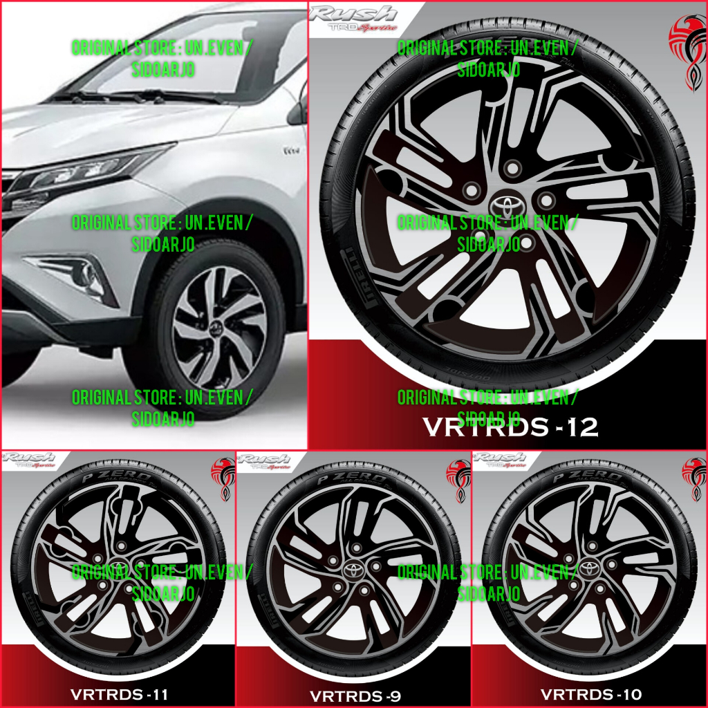 STICKER VELG NEW RUSH TRD