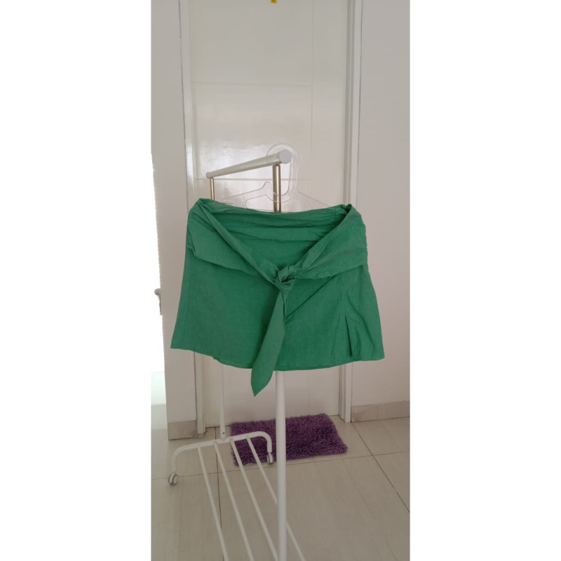 preloved zara skirt green