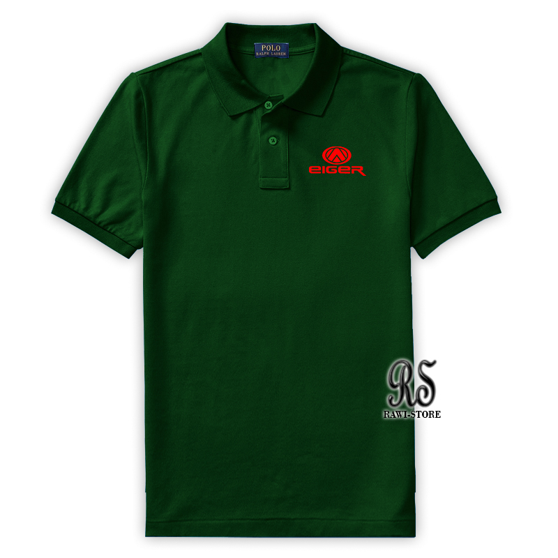 Kaos Polo-Shirt Kaos Kerah Kaos Pria Kaos Wanita Kaos Eiger Original Terbaru Merah