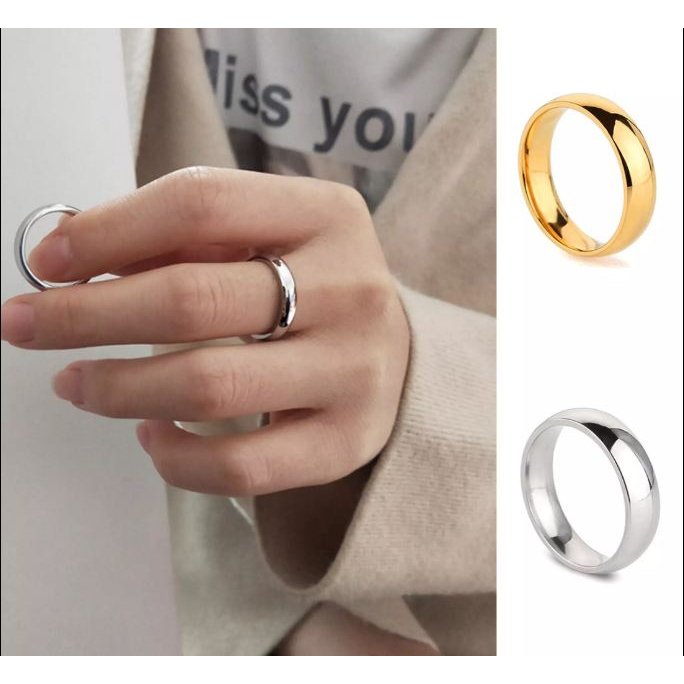 CINCIN HITAM TITANIUM ANTI KARAT ANTI LUNTUR READY UKURAN KECIL SAMPAi JUMBO TERMURAH / CINCIN PRIA 