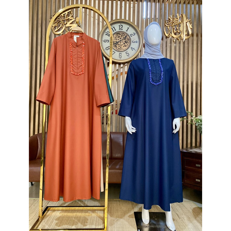 Gamis wanita terbaru kekinian / Gamis busui batu payet ori kamari / Gamis batu payet katun toyobo fo