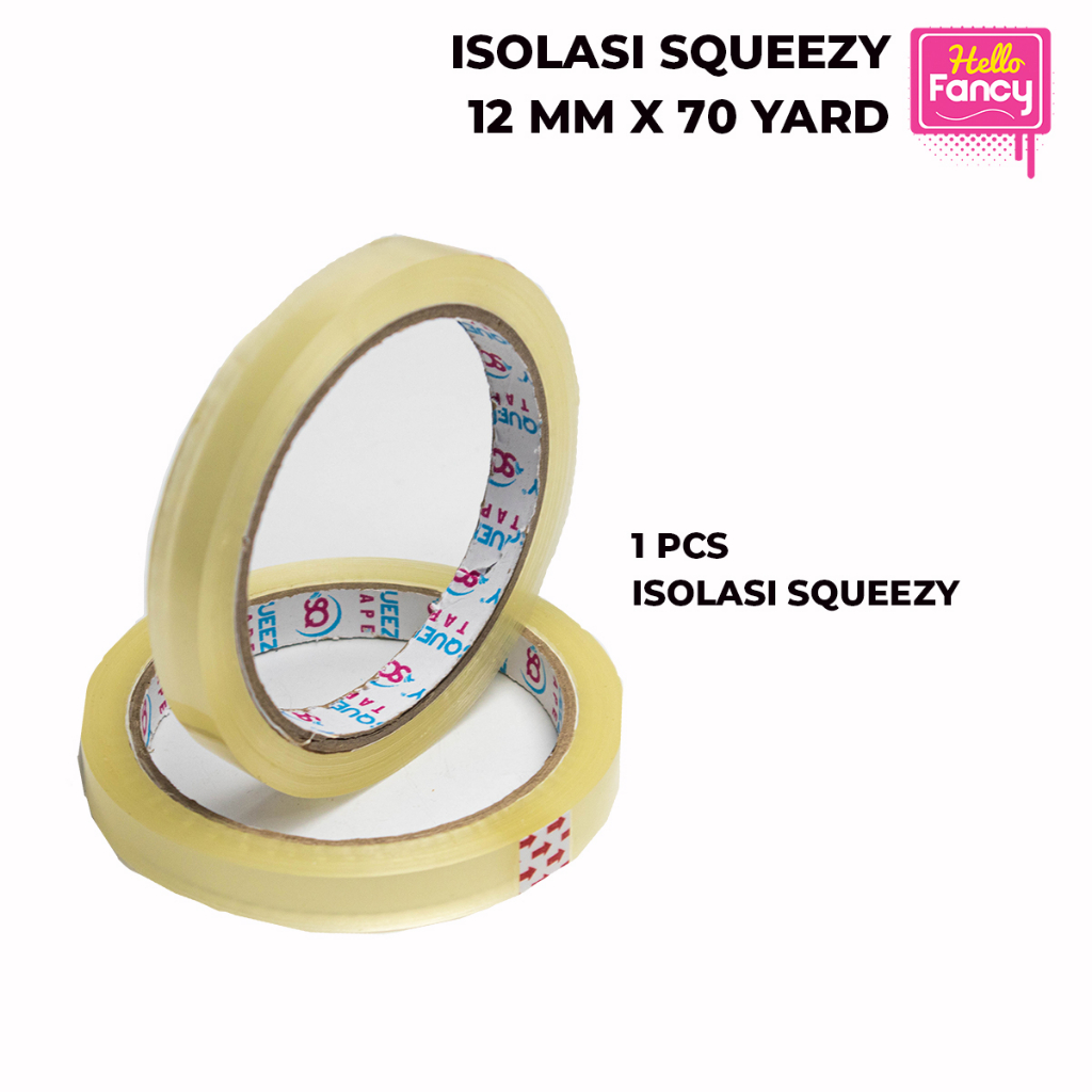 

Isolasi Squeezy OPP BENING 1/2" 12mm x 70yard / Lakban I-1270 (PREMIUM)
