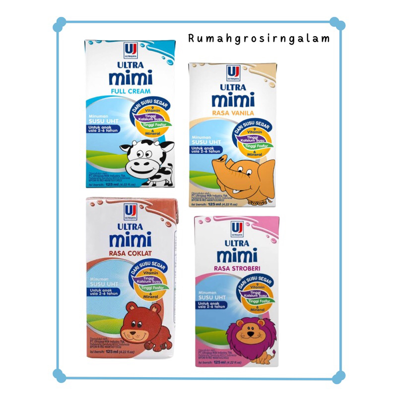 

Susu Ultra Milk Mimi UHT 125ml (1 karton)