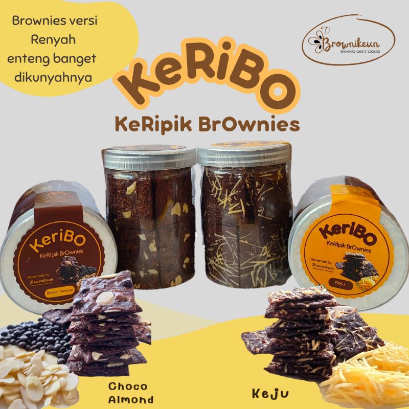 

Keripik Brownies Coklat Brownies Crispy Kemasan Isi 200 gram