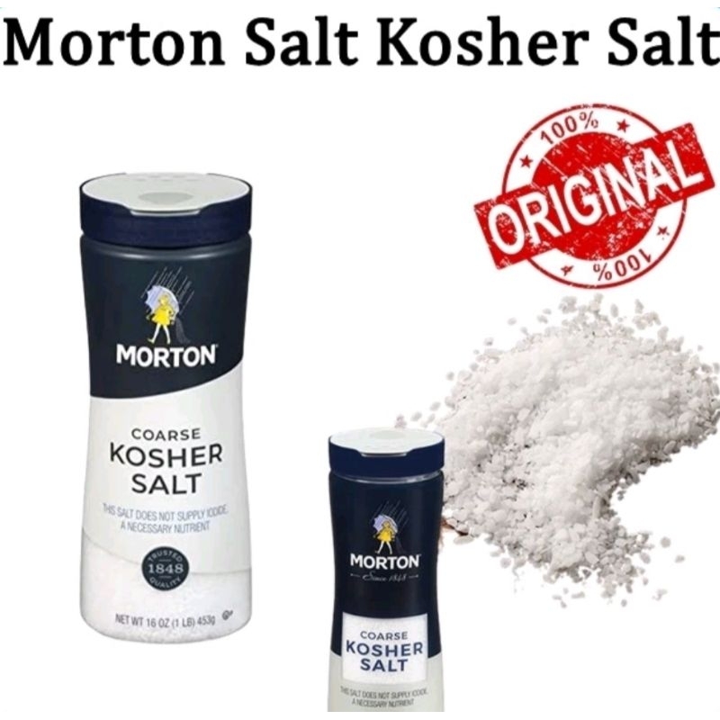 

Garam Morton Coarse Kosher Sea Salt Coarse Salt Garam Laut USA 1.36kg Garam Masak Serbaguna Kosher for Passover Garam Steak Garam Sehat Keto Diet Serba Guna
