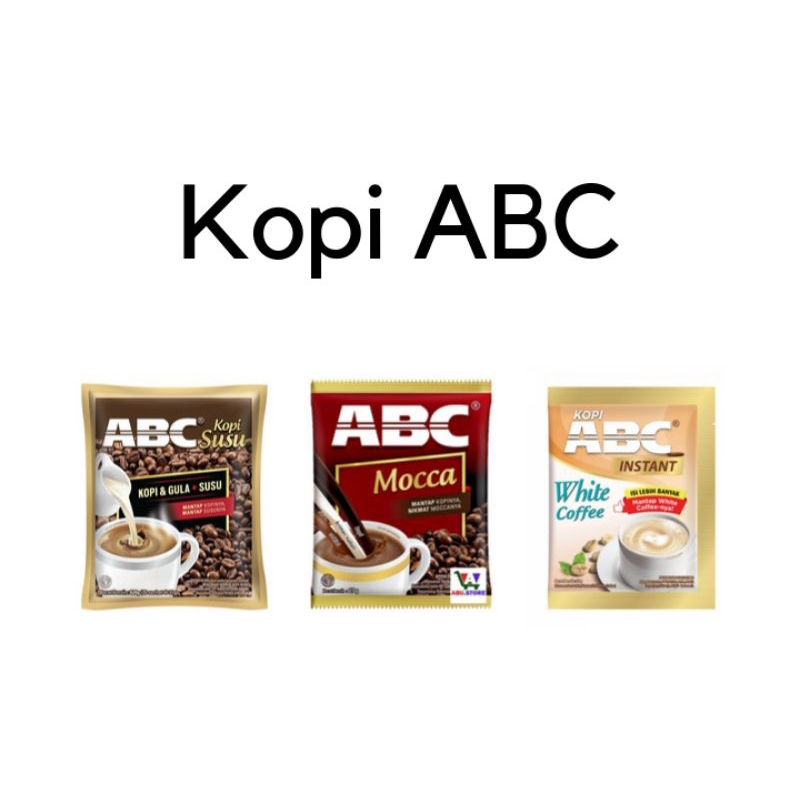 

Kopi abc Renceng kopi susu mocca aren