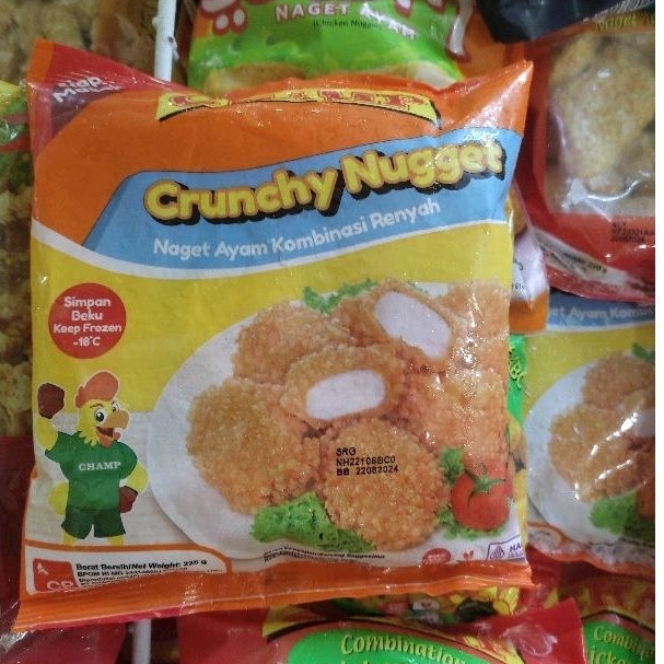 

Champ Chicken Nugget 225gr / Chicken Nugget Crunchy 225grr