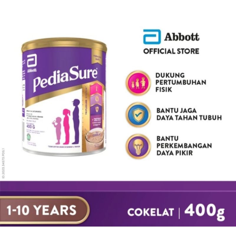 

PEDIASURE COKELAT 400 GRAM 1-10 TH NUTRISI PERTUMBUHAN
