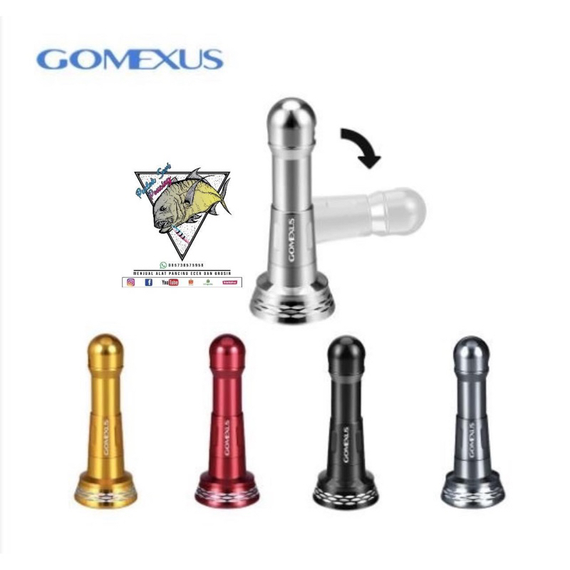 GOMEXUS Double Handle Aluminum Galaxy Knob T22 Titanium for