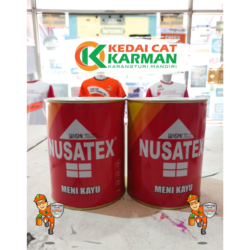 CAT MENI KAYU NUSATEX 1 KG - ANTI RAYAP CAT KAYU CAT MENI