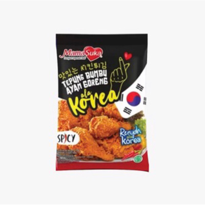 

Mamasuka Tepung Bumbu Ayam Goreng Korea Spicy 170gr