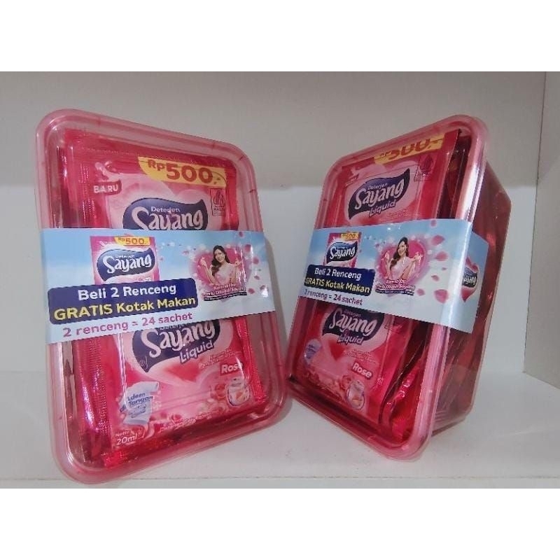 Deterjen Cair Sayang liquid renceng Sachet