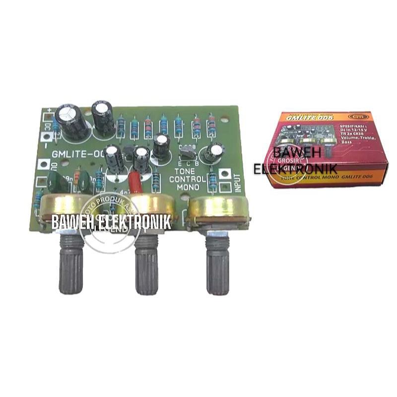 Kit tone control mono DC 12V merk GM