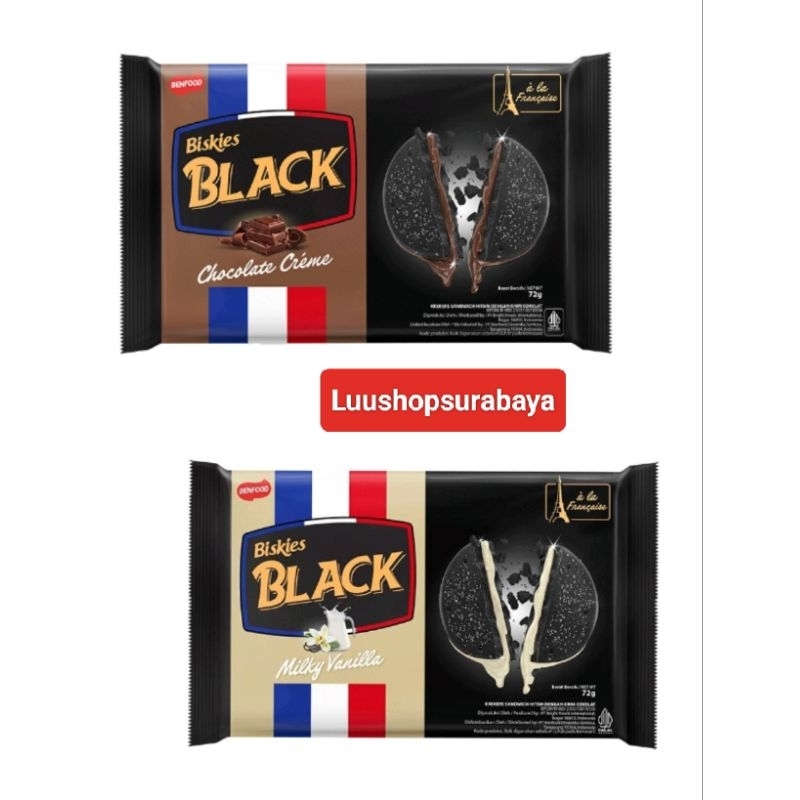 

Biskies Black Biskuit Milky Vanila / Chocolate 72gr