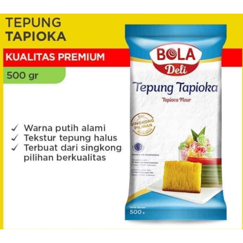 

Tepung Tapioka Bola Deli 500 gr harga untuk 2 pcs