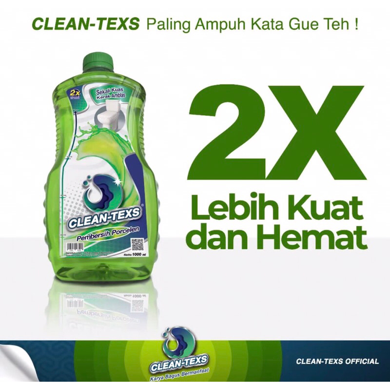 CLEANTEX / CLEAN TEXT / PEMBERSIH KERAK MEMBANDEL / PEMBERSIH KAMAR MANDI