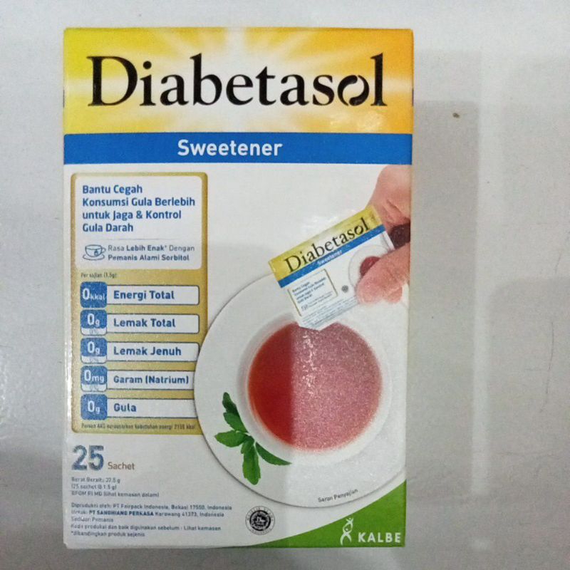 

DIABETASOL SWEETENER 25'S