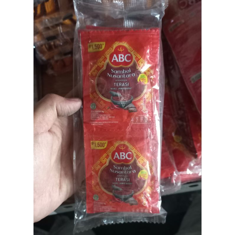 

sambal terasi ABC 1 pak (isi 10 sachet)