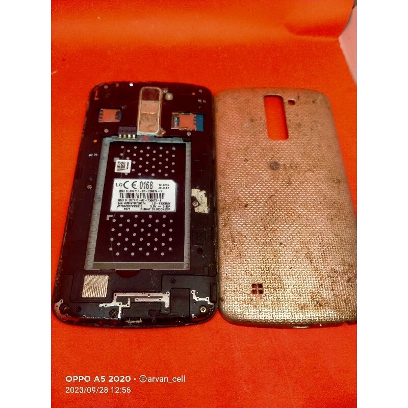 MESIN LG K430DSY  HIDUP NORMAL