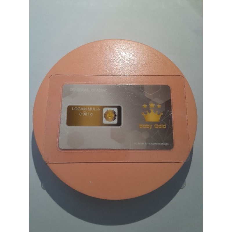 Hadiah Gift logam mulia Berat 0,001 gram kadar 24K